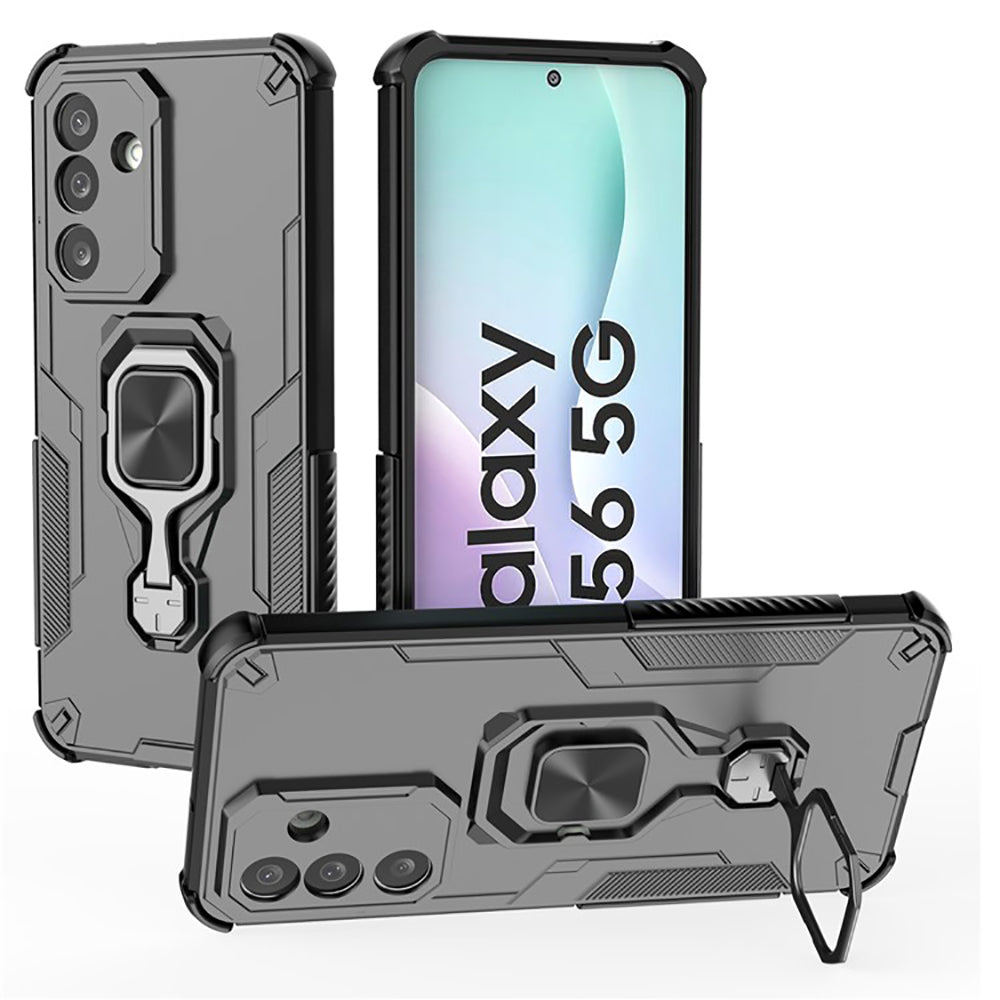 Hybrid Military Grade Armor Kickstand Rotating Ring Holder Case for Samsung Galaxy M56 5G / F56 5G
