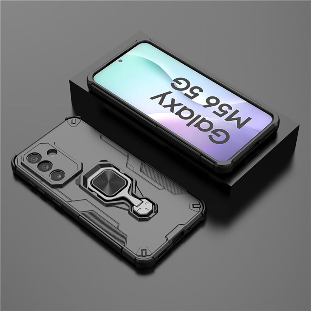 Hybrid Military Grade Armor Kickstand Rotating Ring Holder Case for Samsung Galaxy M56 5G / F56 5G