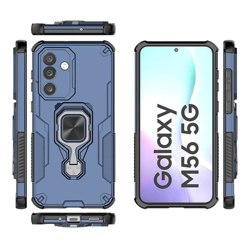 Hybrid Military Grade Armor Kickstand Rotating Ring Holder Case for Samsung Galaxy M56 5G / F56 5G
