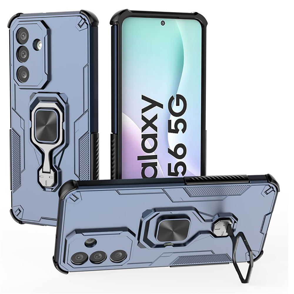 Hybrid Military Grade Armor Kickstand Rotating Ring Holder Case for Samsung Galaxy M56 5G / F56 5G