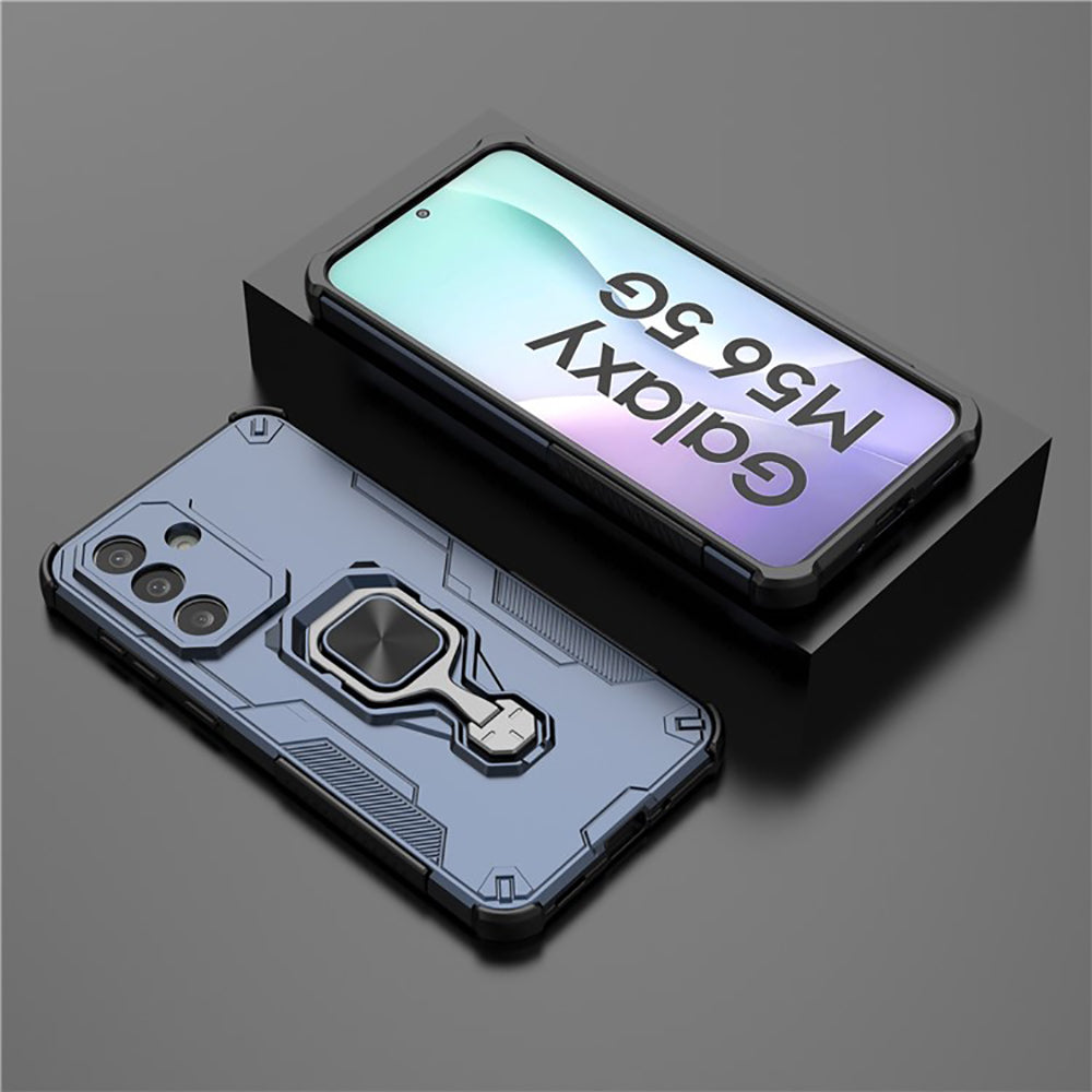 Hybrid Military Grade Armor Kickstand Rotating Ring Holder Case for Samsung Galaxy M56 5G / F56 5G