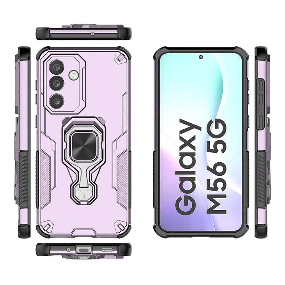 Hybrid Military Grade Armor Kickstand Rotating Ring Holder Case for Samsung Galaxy M56 5G / F56 5G