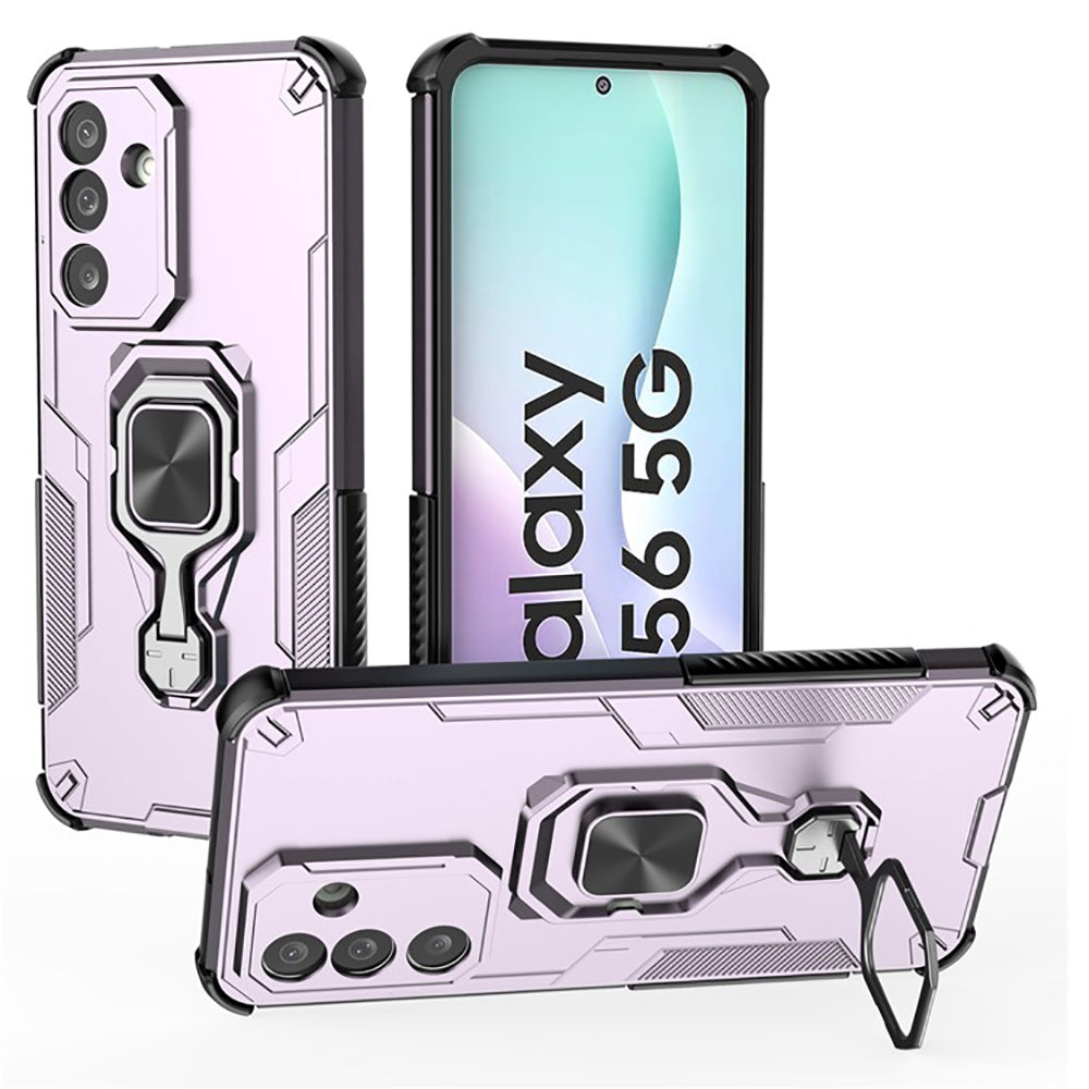 Hybrid Military Grade Armor Kickstand Rotating Ring Holder Case for Samsung Galaxy M56 5G / F56 5G