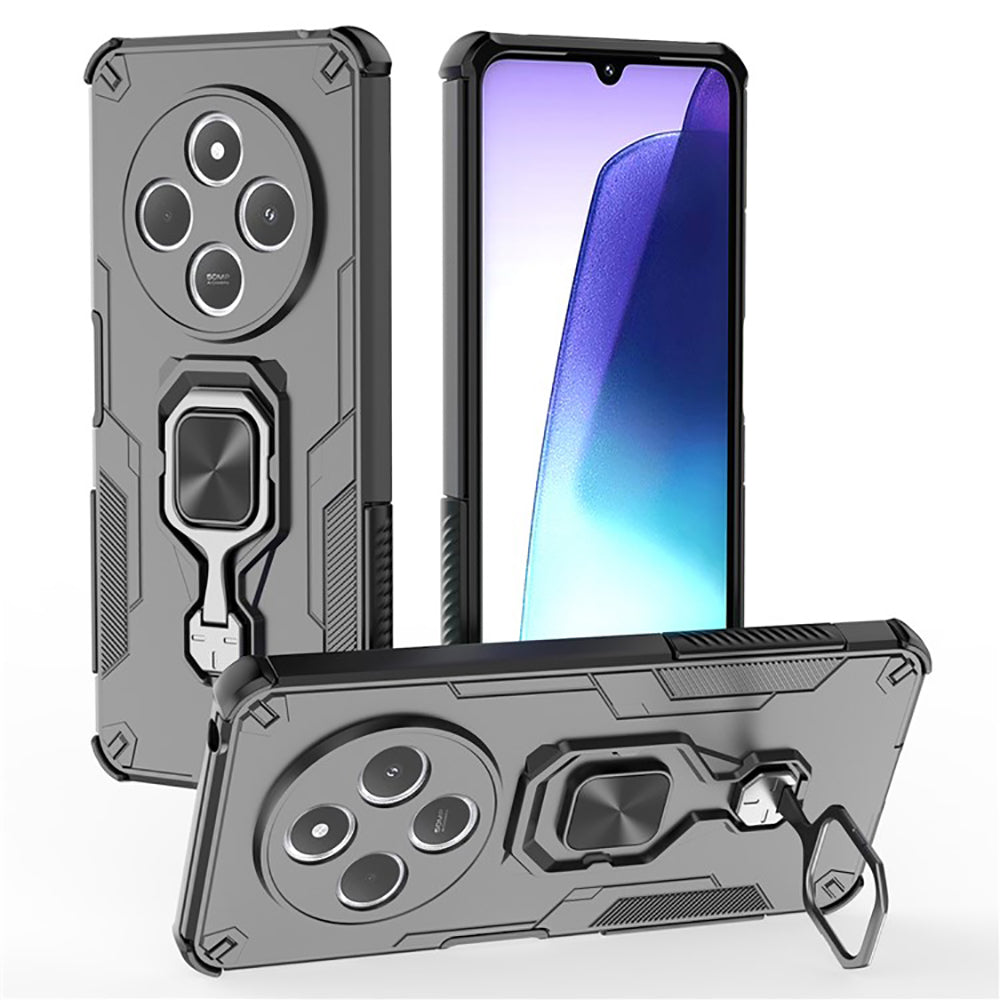 Hybrid Military Grade Armor Kickstand Rotating Ring Holder Case for Mi Redmi A4 5G / 14C 5G / 14R 5G / Poco C75 5G / M7 5G