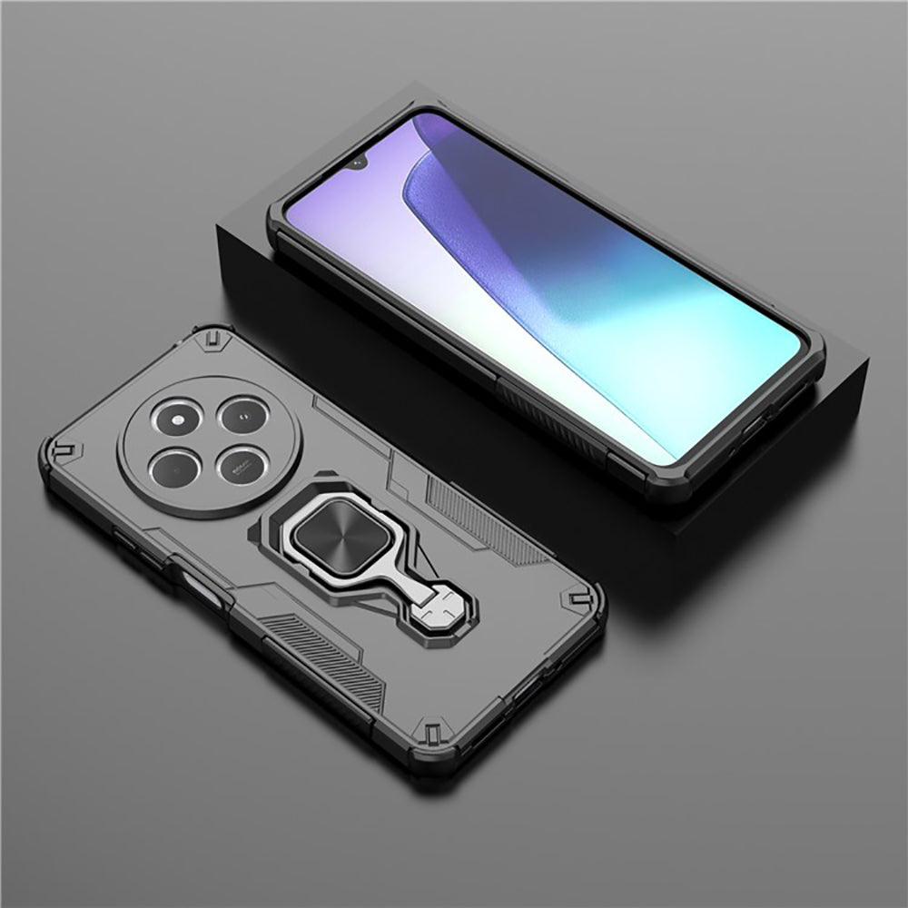 Hybrid Military Grade Armor Kickstand Rotating Ring Holder Case for Mi Redmi A4 5G / 14C 5G / 14R 5G / Poco C75 5G / M7 5G