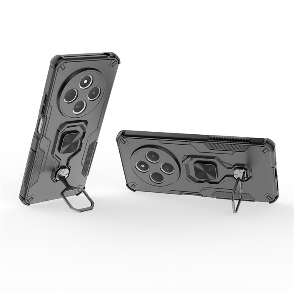 Hybrid Military Grade Armor Kickstand Rotating Ring Holder Case for Mi Redmi A4 5G / 14C 5G / 14R 5G / Poco C75 5G / M7 5G
