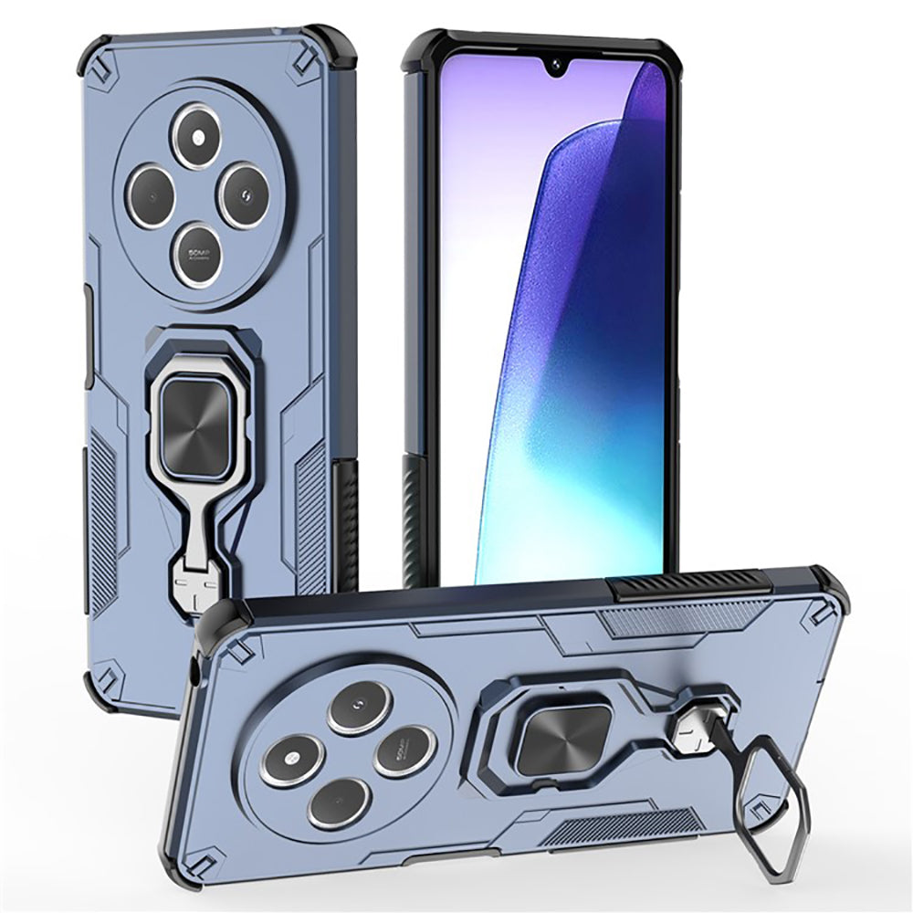 Hybrid Military Grade Armor Kickstand Rotating Ring Holder Case for Mi Redmi A4 5G / 14C 5G / 14R 5G / Poco C75 5G / M7 5G