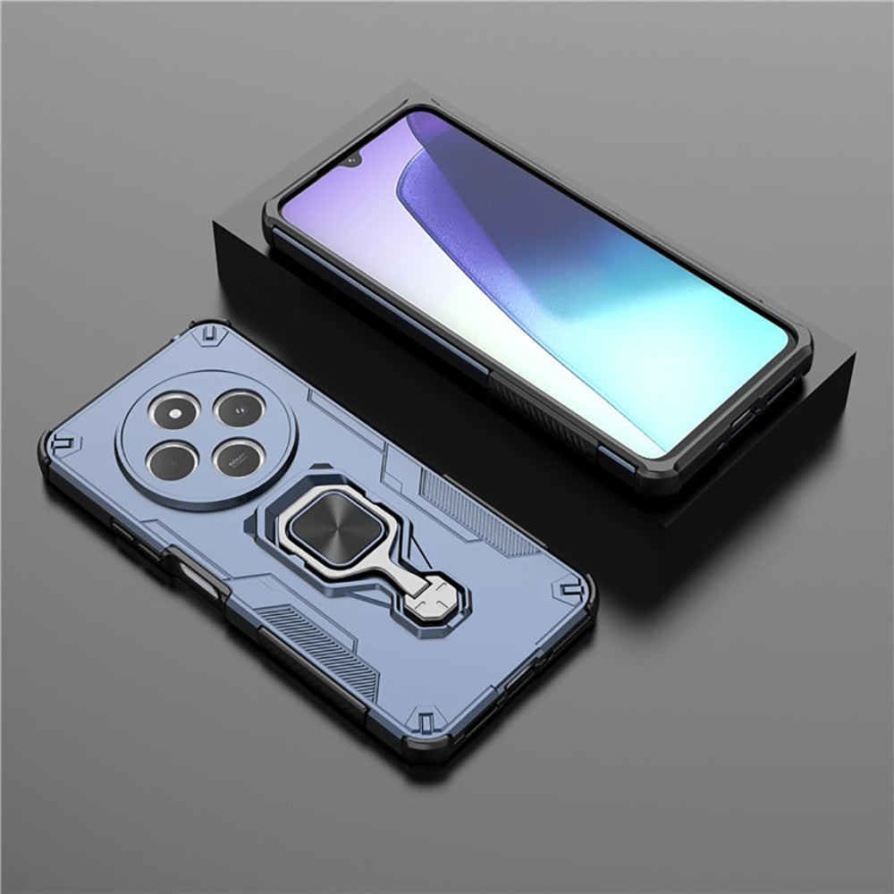 Hybrid Military Grade Armor Kickstand Rotating Ring Holder Case for Mi Redmi A4 5G / 14C 5G / 14R 5G / Poco C75 5G / M7 5G