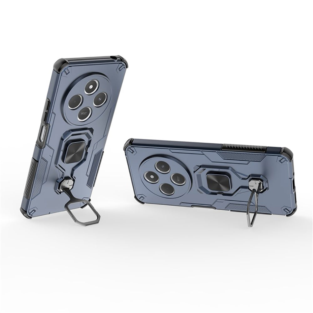 Hybrid Military Grade Armor Kickstand Rotating Ring Holder Case for Mi Redmi A4 5G / 14C 5G / 14R 5G / Poco C75 5G / M7 5G