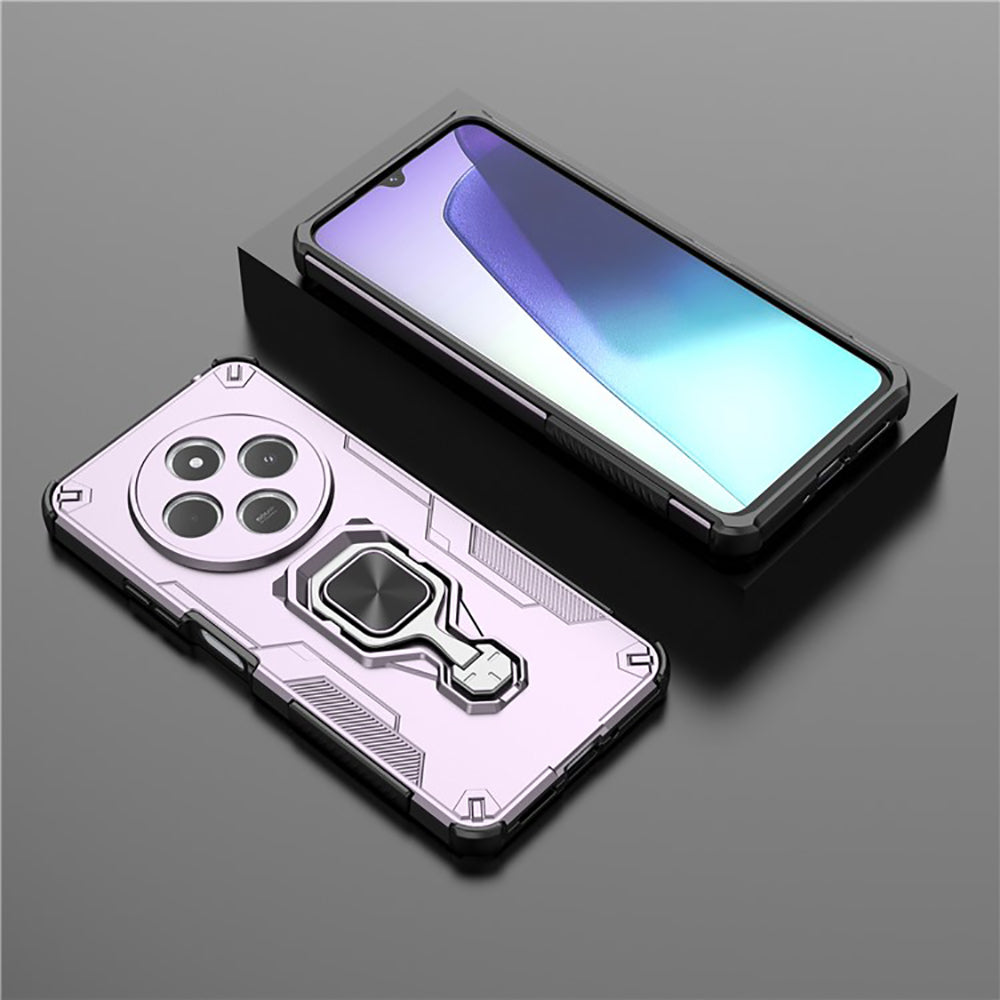 Hybrid Military Grade Armor Kickstand Rotating Ring Holder Case for Mi Redmi A4 5G / 14C 5G / 14R 5G / Poco C75 5G / M7 5G
