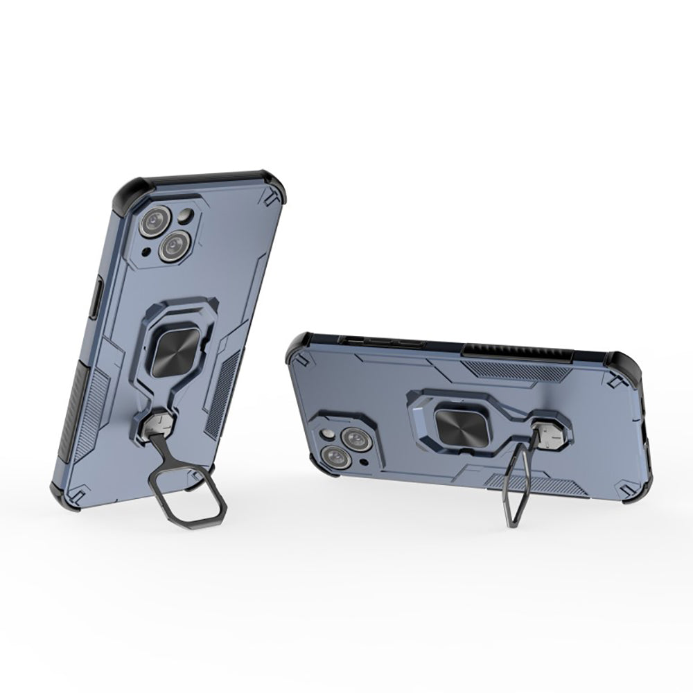 Hybrid Military Grade Armor Kickstand Rotating Ring Holder Case for Apple iPhone 15