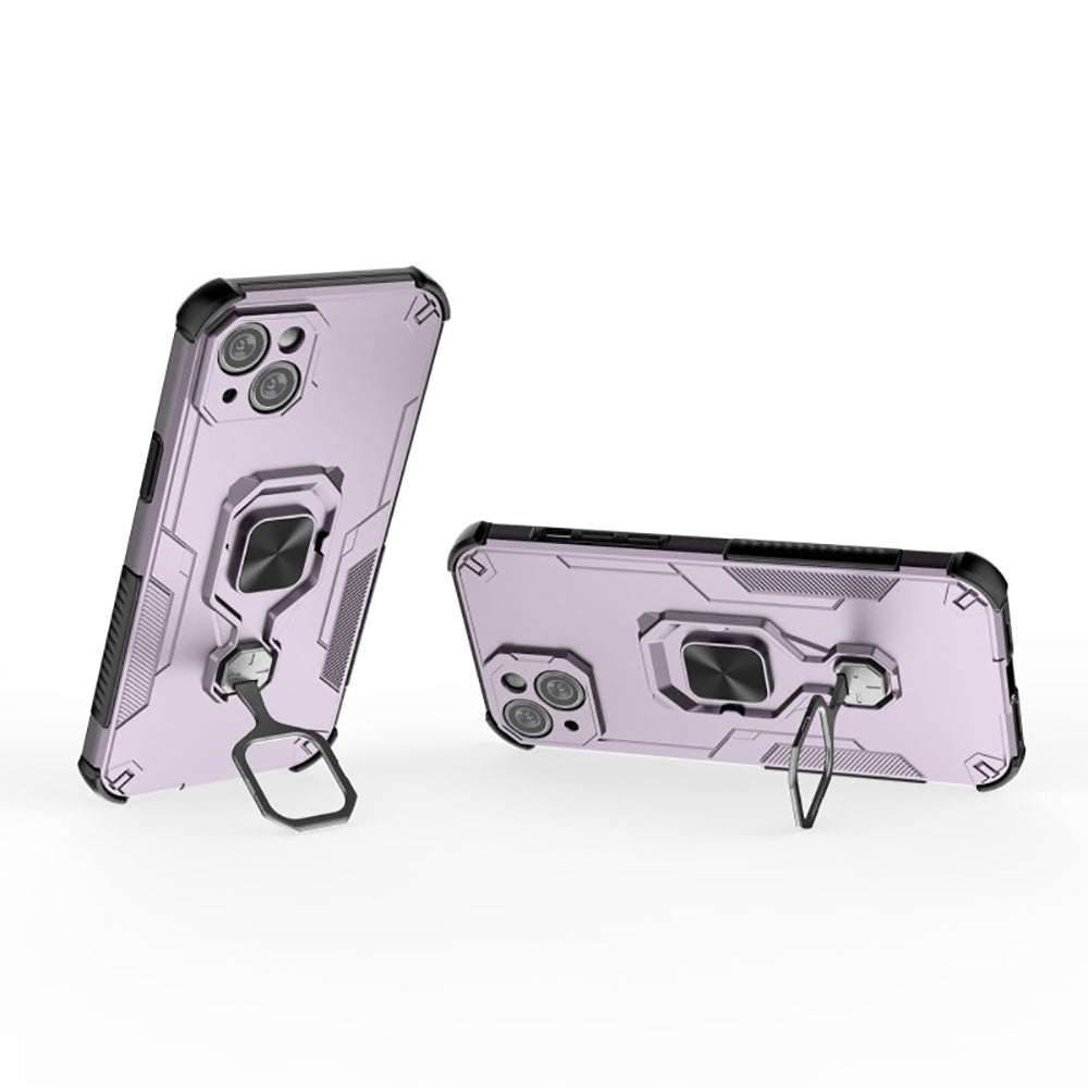 Hybrid Military Grade Armor Kickstand Rotating Ring Holder Case for Apple iPhone 15