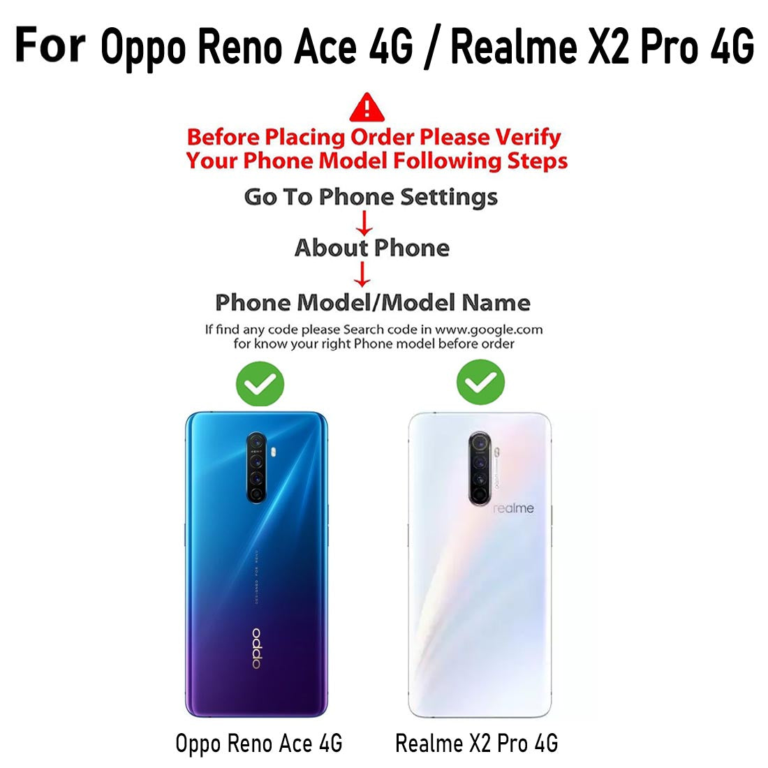 Premium Wallet Flip Cover for Oppo Reno Ace 4G / Realme X2 Pro 4G