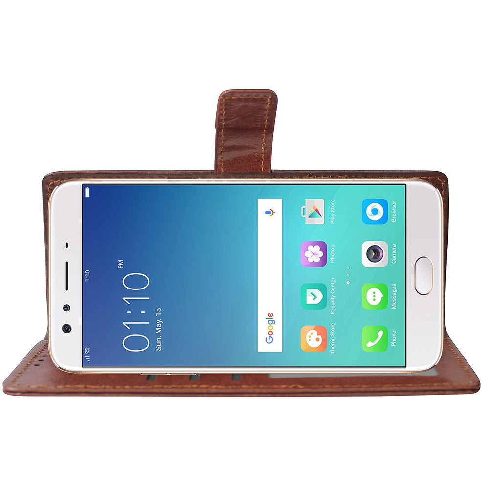 Premium Wallet Flip Cover for Oppo F3 4G
