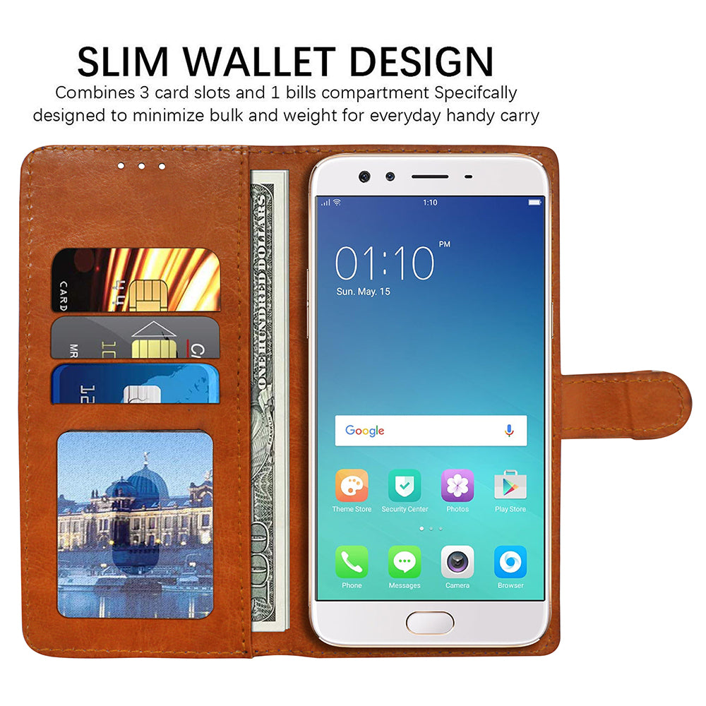 Premium Wallet Flip Cover for Oppo F3 4G