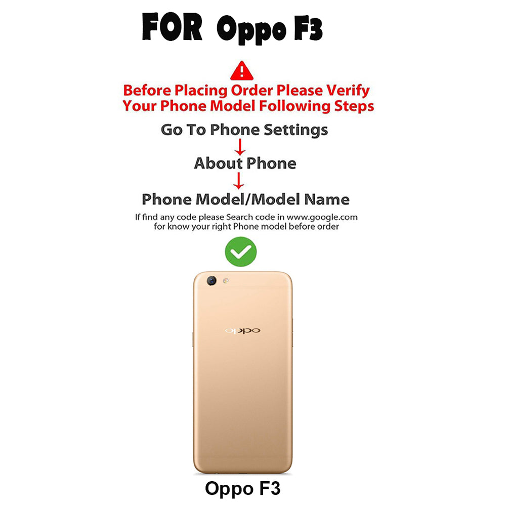 Premium Wallet Flip Cover for Oppo F3 4G