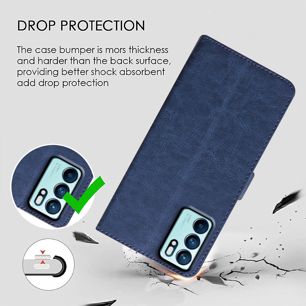 Premium Wallet Flip Cover for Oppo Reno6 5G