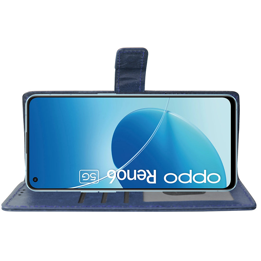 Premium Wallet Flip Cover for Oppo Reno6 5G