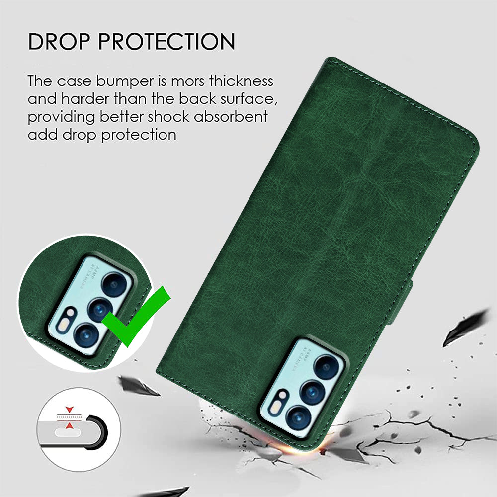 Premium Wallet Flip Cover for Oppo Reno6 5G