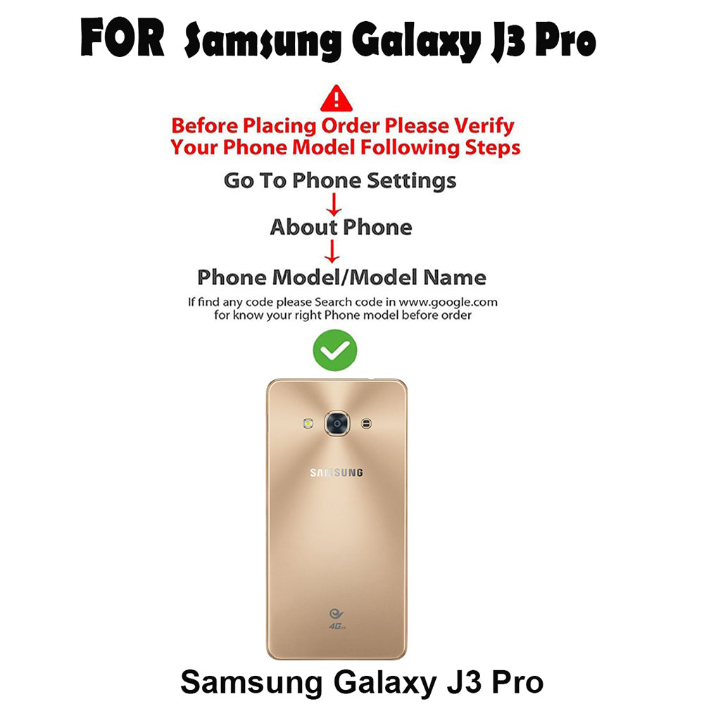Premium Wallet Flip Cover for Samsung Galaxy J3 Pro 4G