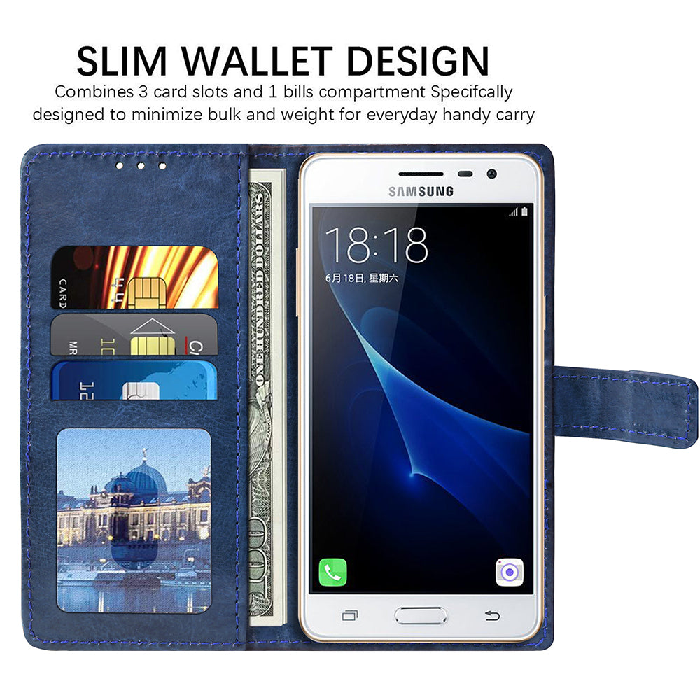 Premium Wallet Flip Cover for Samsung Galaxy J3 Pro 4G