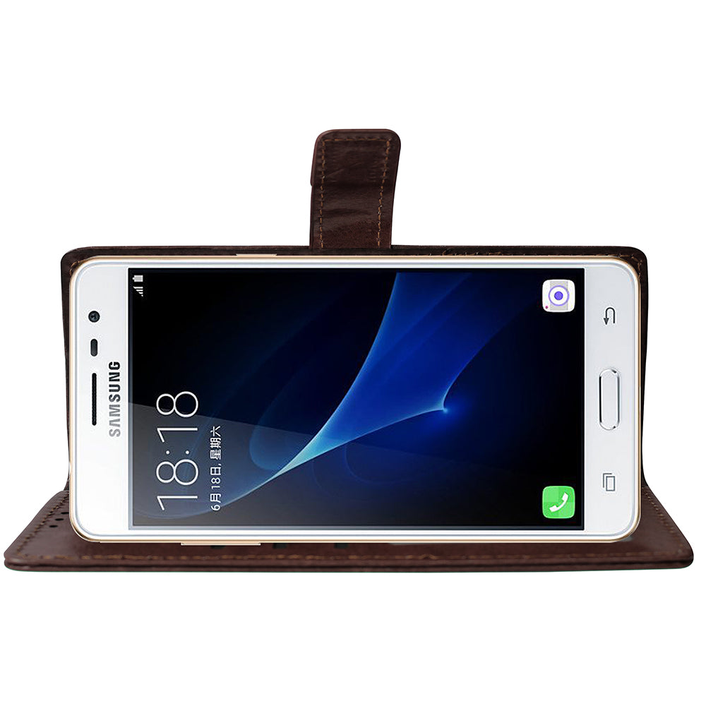 Premium Wallet Flip Cover for Samsung Galaxy J3 Pro 4G