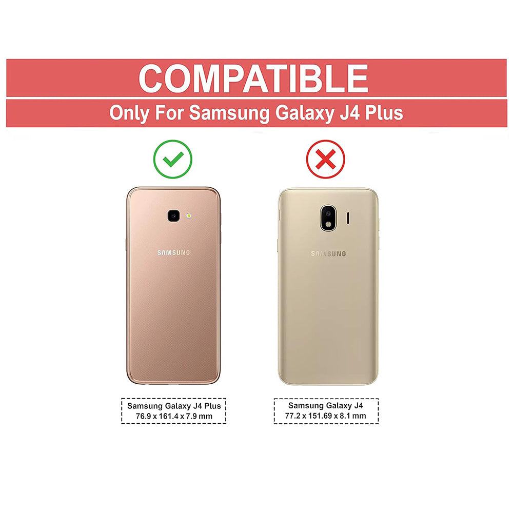 Premium Wallet Flip Cover for Samsung Galaxy J4 Plus 4G