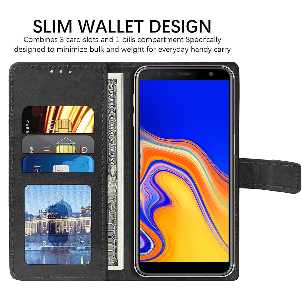 Premium Wallet Flip Cover for Samsung Galaxy J4 Plus 4G