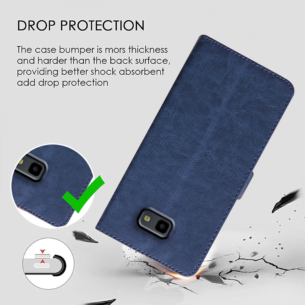 Premium Wallet Flip Cover for Samsung Galaxy J4 Plus 4G