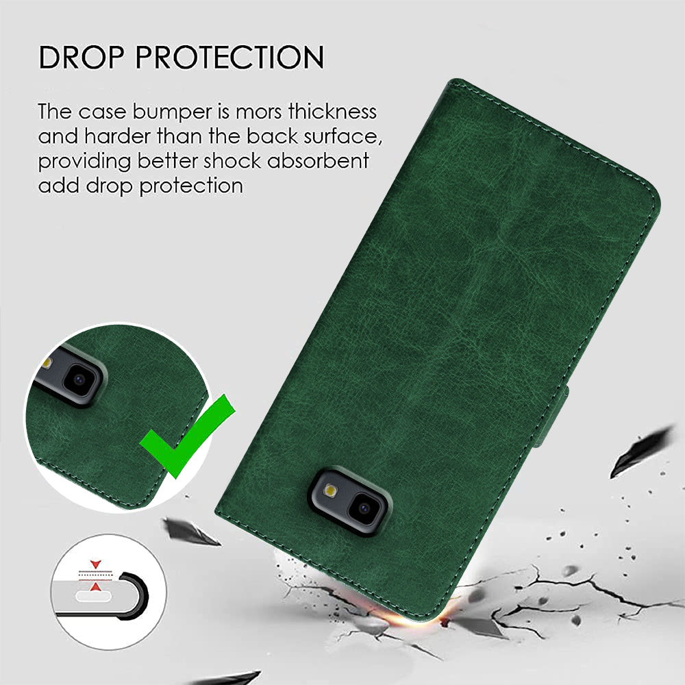 Premium Wallet Flip Cover for Samsung Galaxy J4 Plus 4G