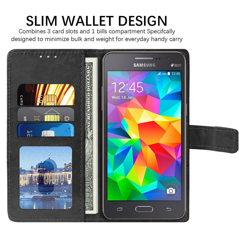 Premium Wallet Flip Cover for Samsung Galaxy Grand Prime G5308 4G