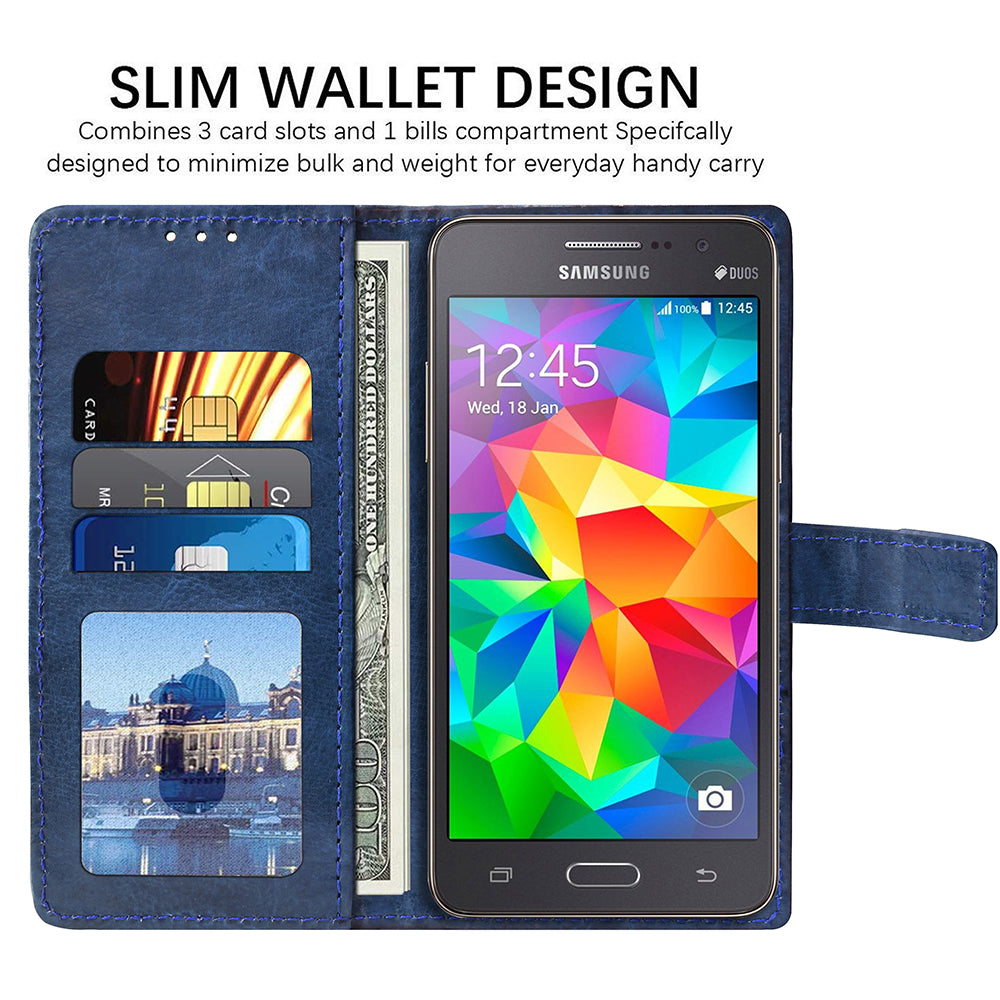 Premium Wallet Flip Cover for Samsung Galaxy Grand Prime G5308 4G