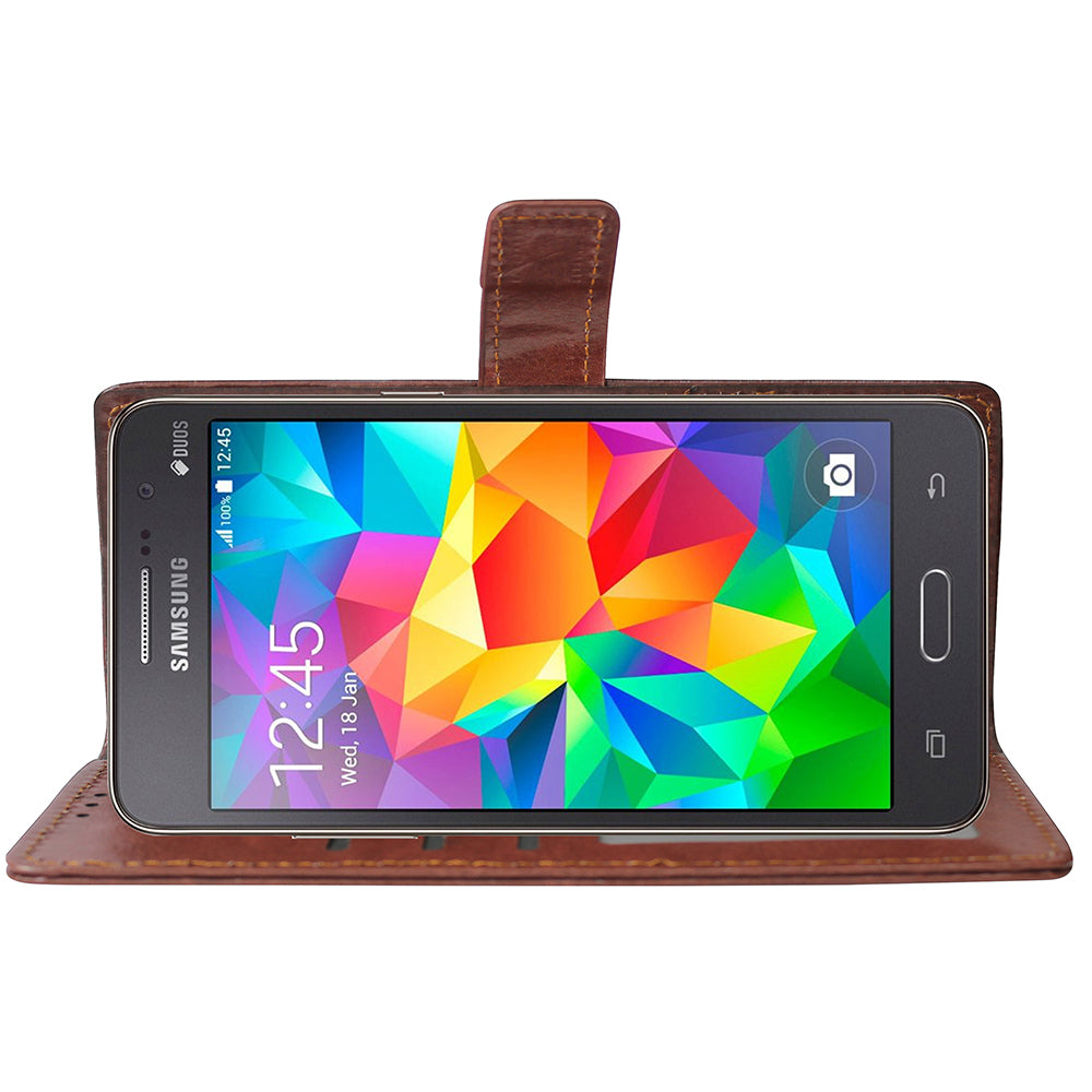 Premium Wallet Flip Cover for Samsung Galaxy Grand Prime G5308 4G