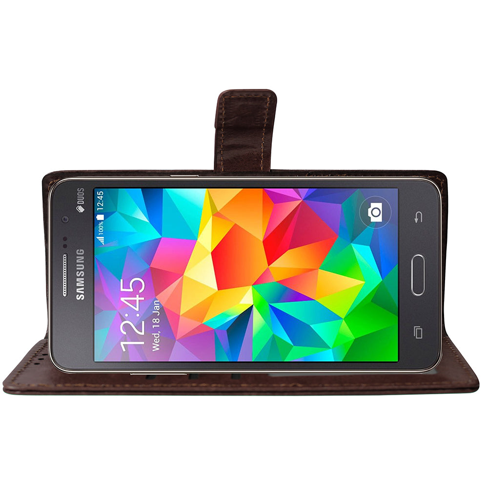 Premium Wallet Flip Cover for Samsung Galaxy Grand Prime G5308 4G