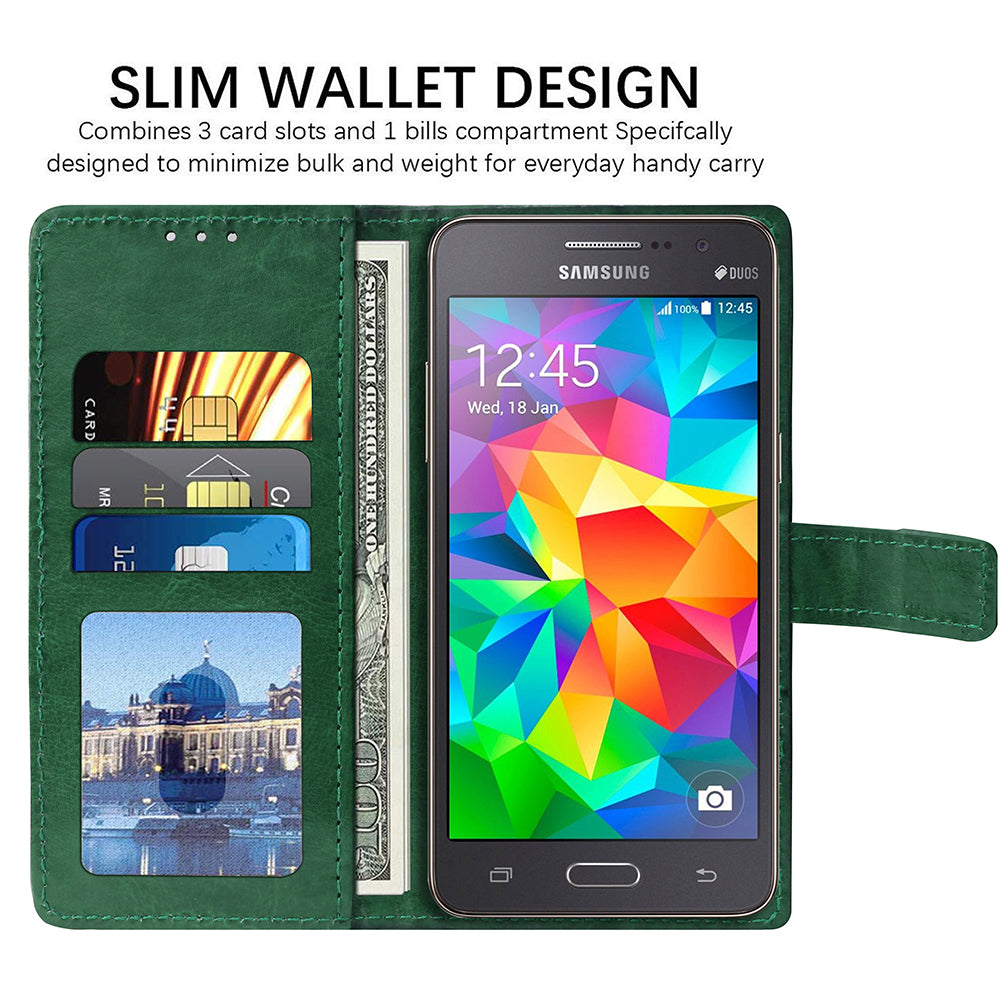 Premium Wallet Flip Cover for Samsung Galaxy Grand Prime G5308 4G