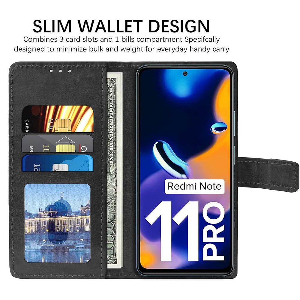 Premium Wallet Flip Cover for Mi Redmi Note 11 Pro 5G
