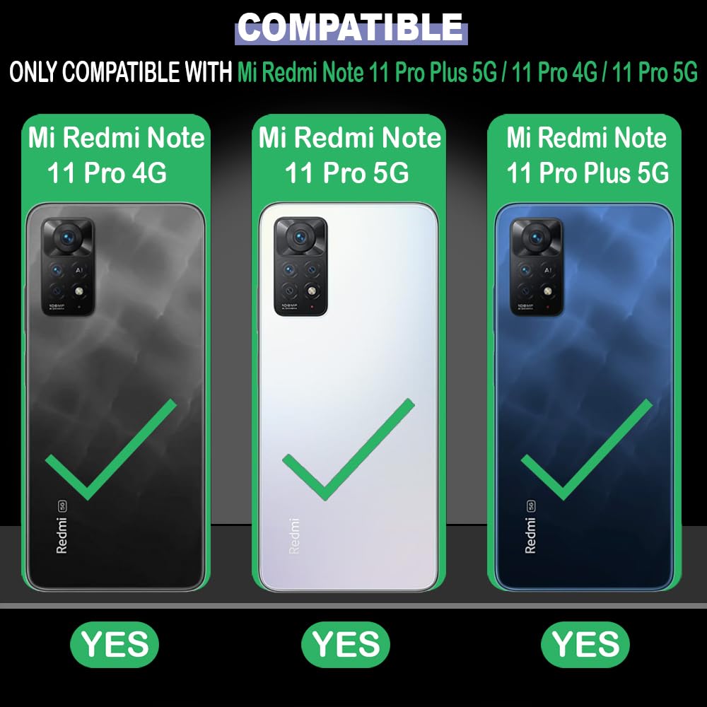Premium Wallet Flip Cover for Mi Redmi Note 11 Pro 5G