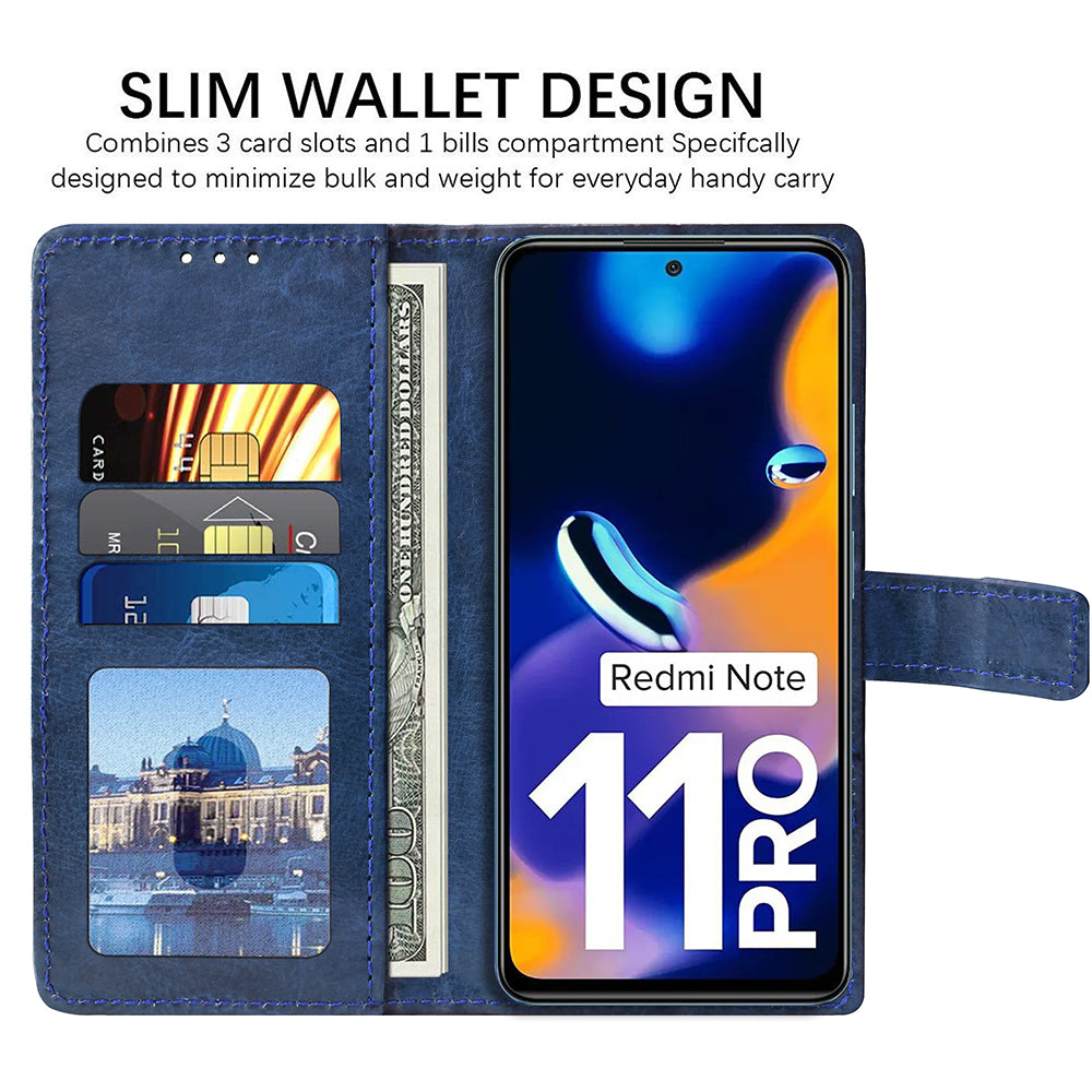 Premium Wallet Flip Cover for Mi Redmi Note 11 Pro 5G
