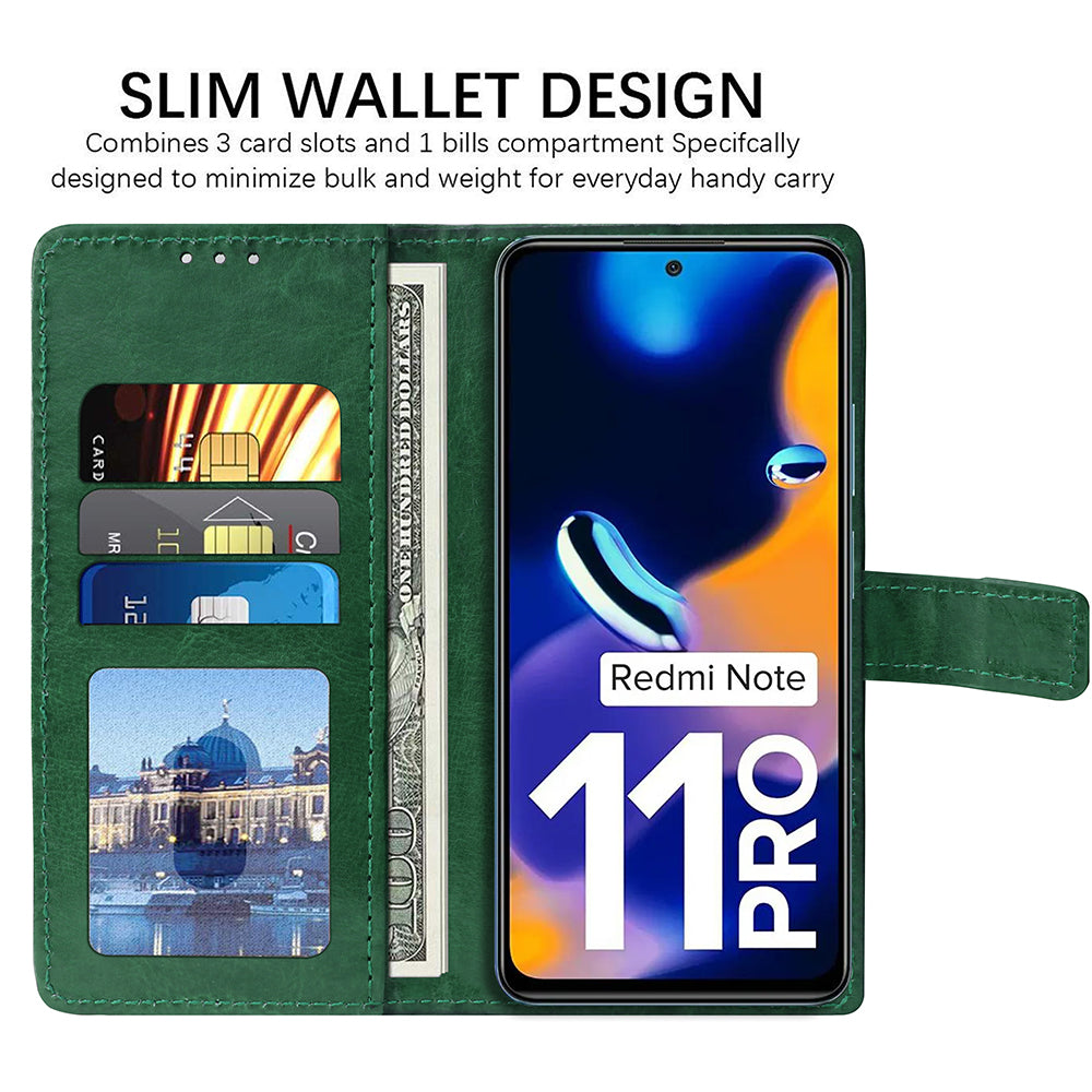 Premium Wallet Flip Cover for Mi Redmi Note 11 Pro 5G