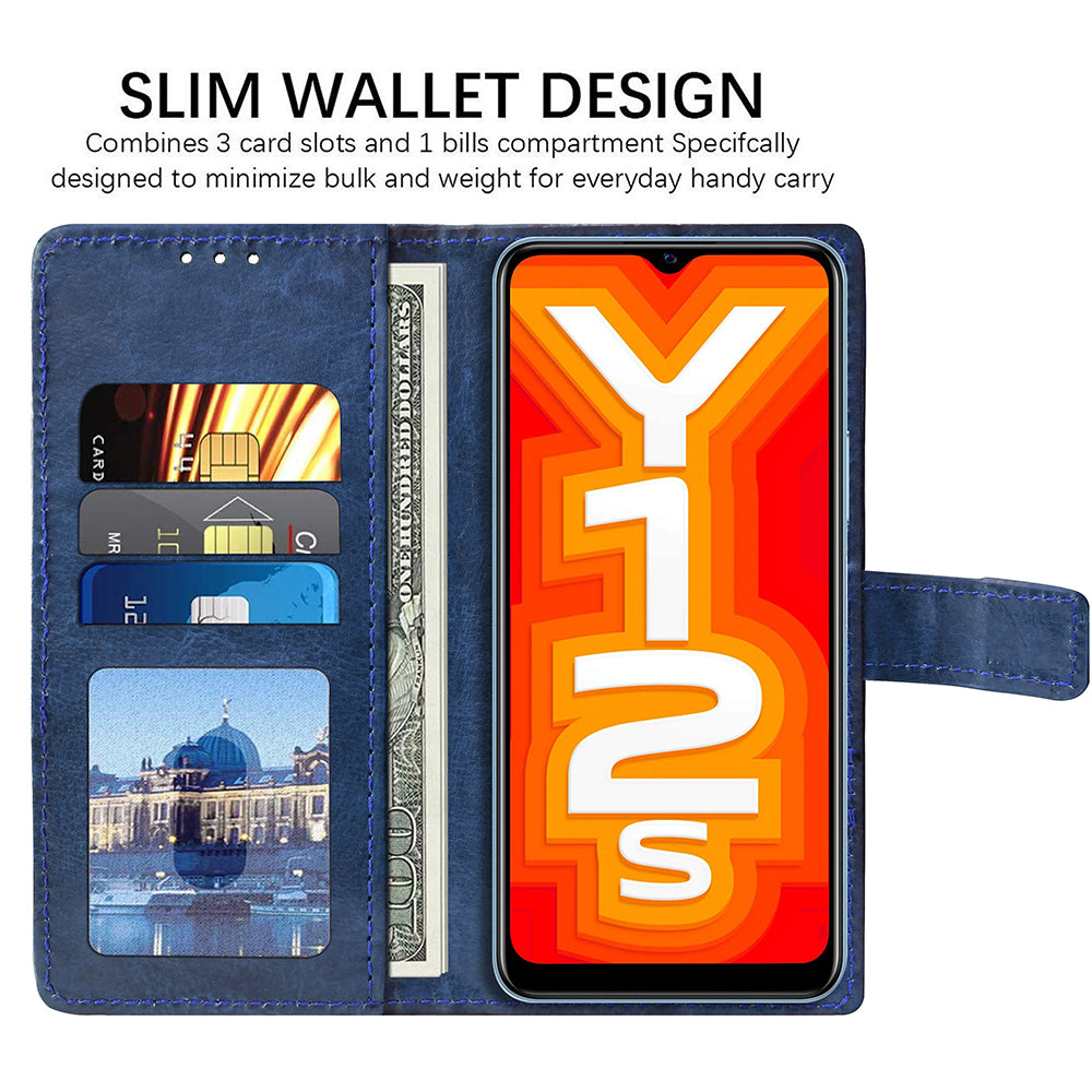 Premium Wallet Flip Cover for Vivo Y20 (2021) / Y20A / Y20G (2021) / Y20S / Y20T