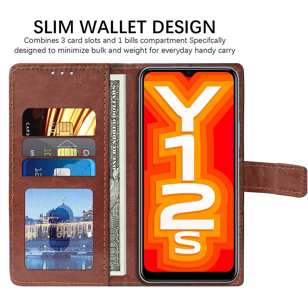 Premium Wallet Flip Cover for Vivo Y20 (2021) / Y20A / Y20G (2021) / Y20S / Y20T