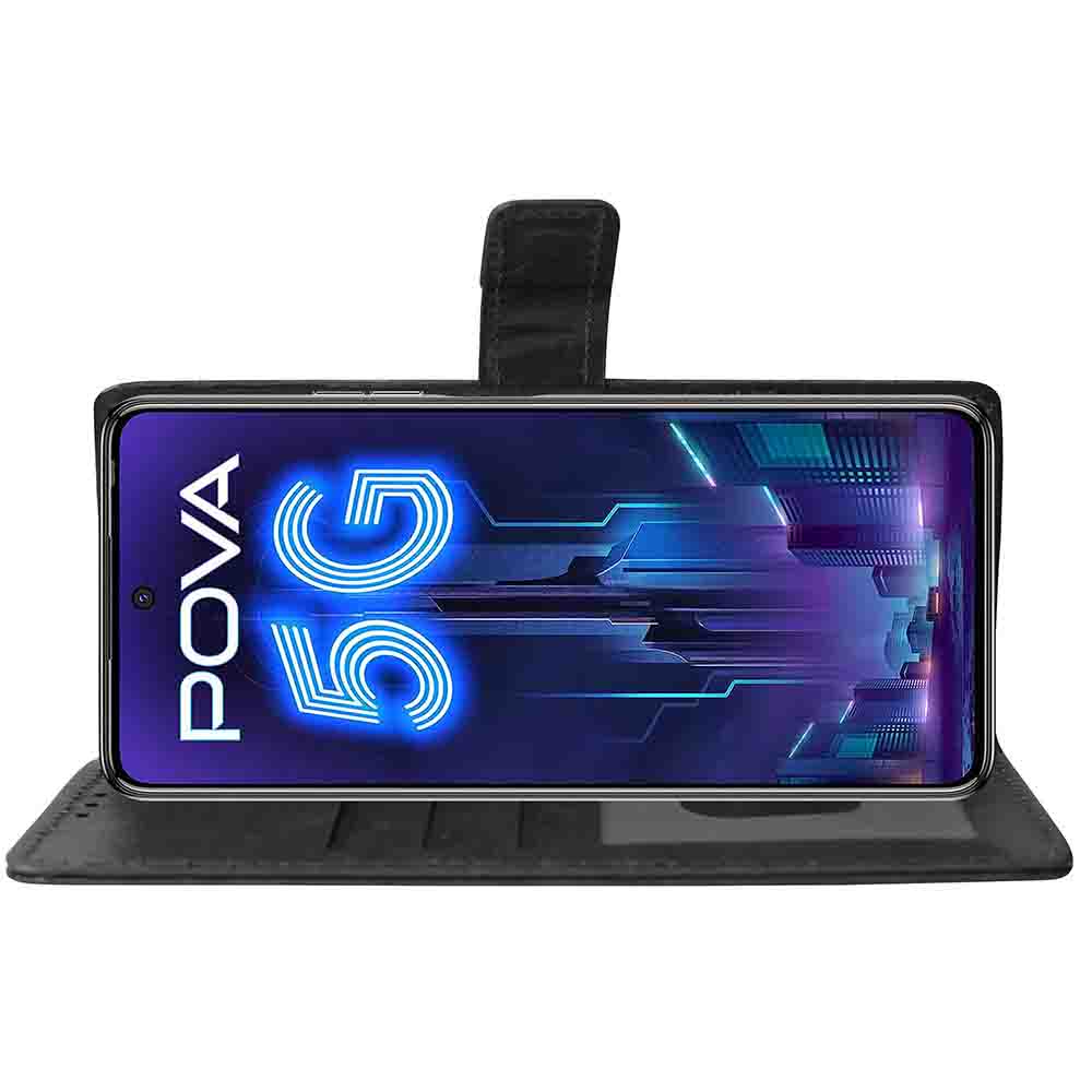 Premium Wallet Flip Cover for Tecno Pova 5G