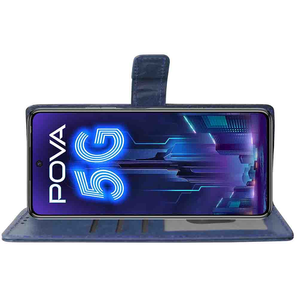 Premium Wallet Flip Cover for Tecno Pova 5G