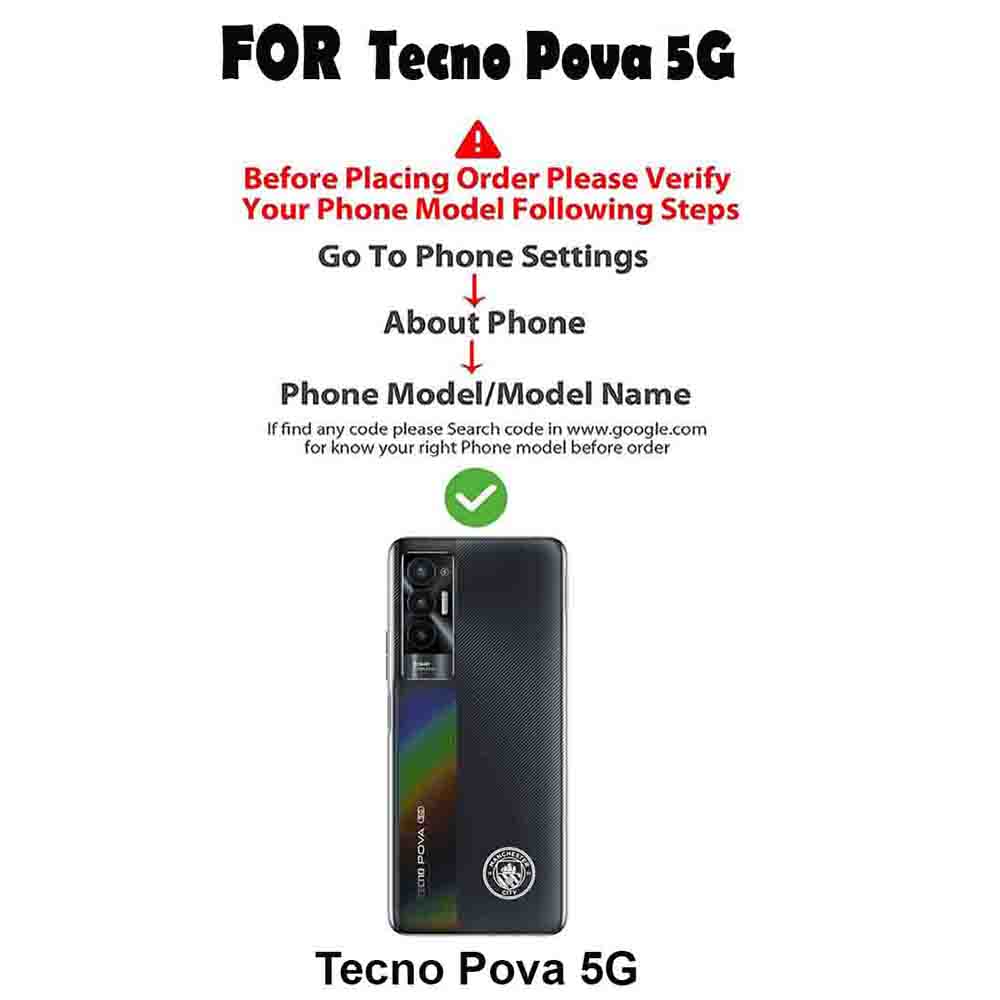 Premium Wallet Flip Cover for Tecno Pova 5G