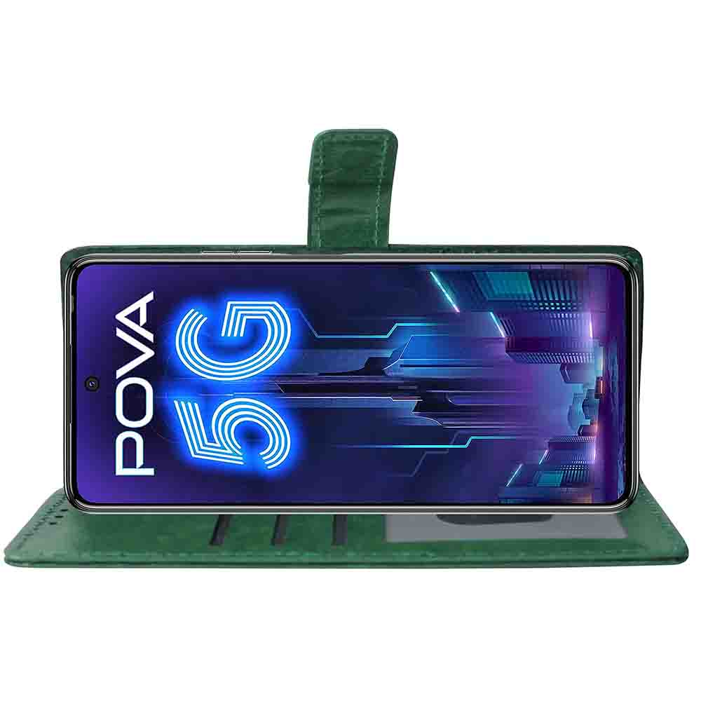 Premium Wallet Flip Cover for Tecno Pova 5G