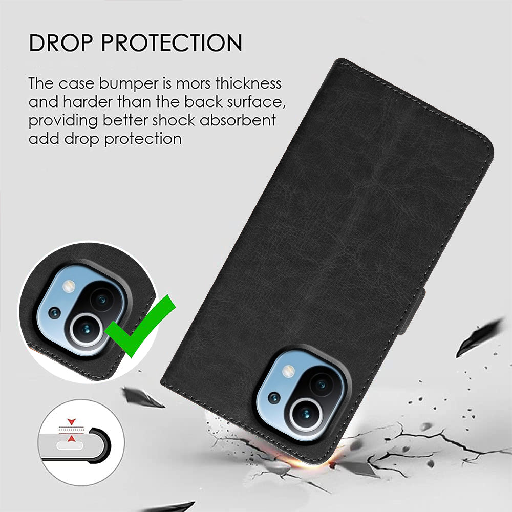 Premium Wallet Flip Cover for Mi 11 Lite 4G / 11 Lite 5G / 11 Lite 5G NE