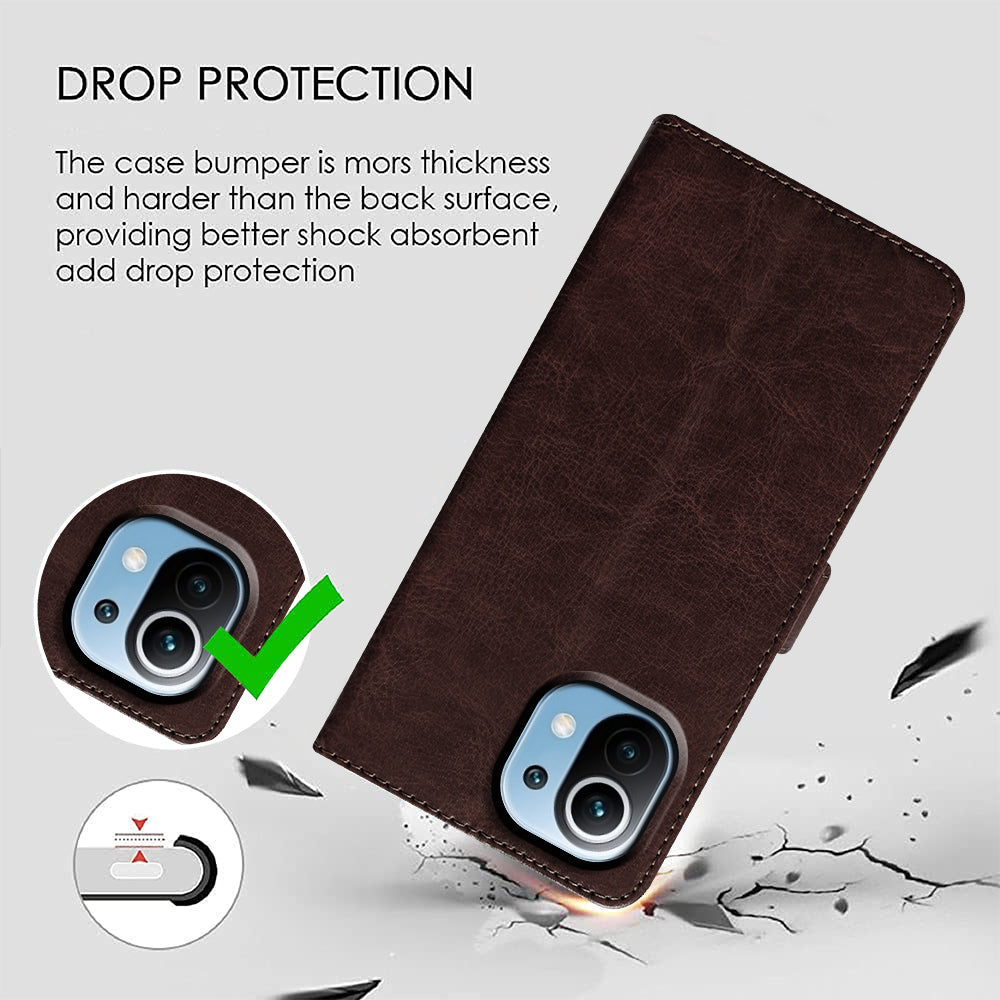 Premium Wallet Flip Cover for Mi 11 Lite 4G / 11 Lite 5G / 11 Lite 5G NE