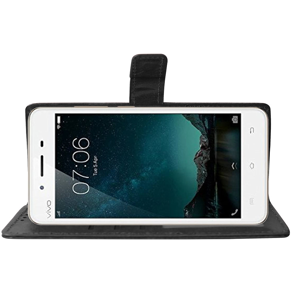 Premium Wallet Flip Cover for Vivo V3 4G