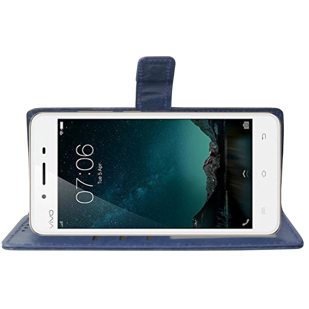 Premium Wallet Flip Cover for Vivo V3 4G