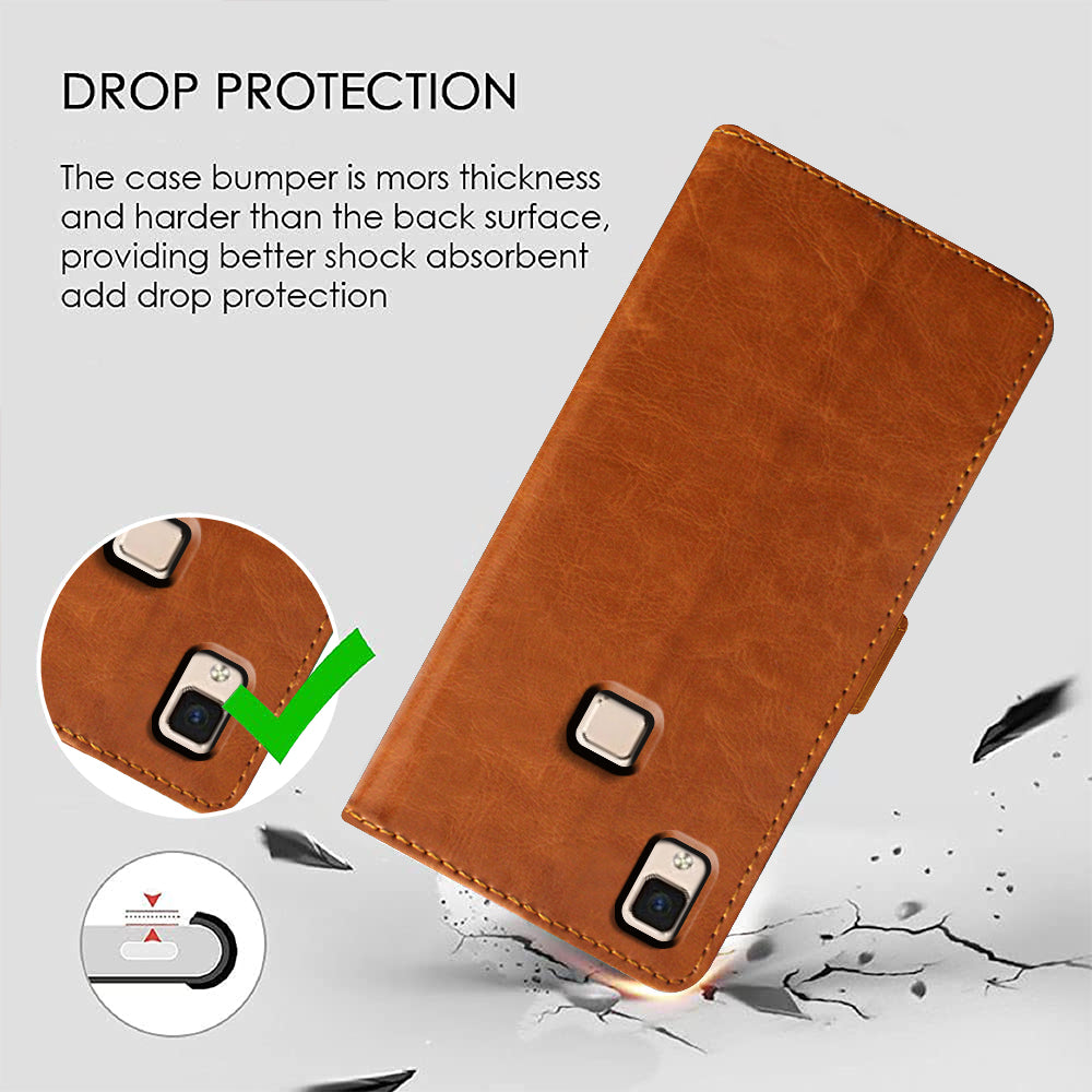 Premium Wallet Flip Cover for Vivo V3 4G